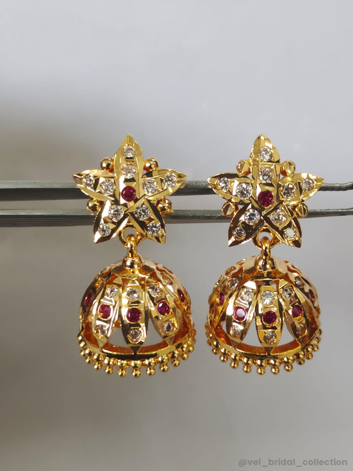 Bell-Shaped Jhumka Earrings