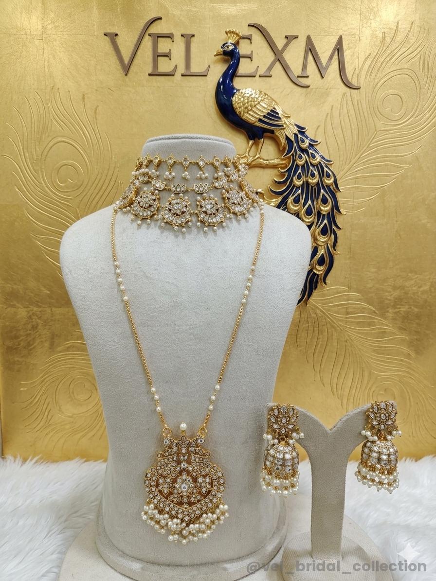 Bridal necklace combo set