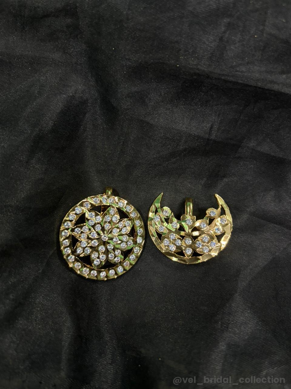 Gold-plated Sun & Moon Pendants