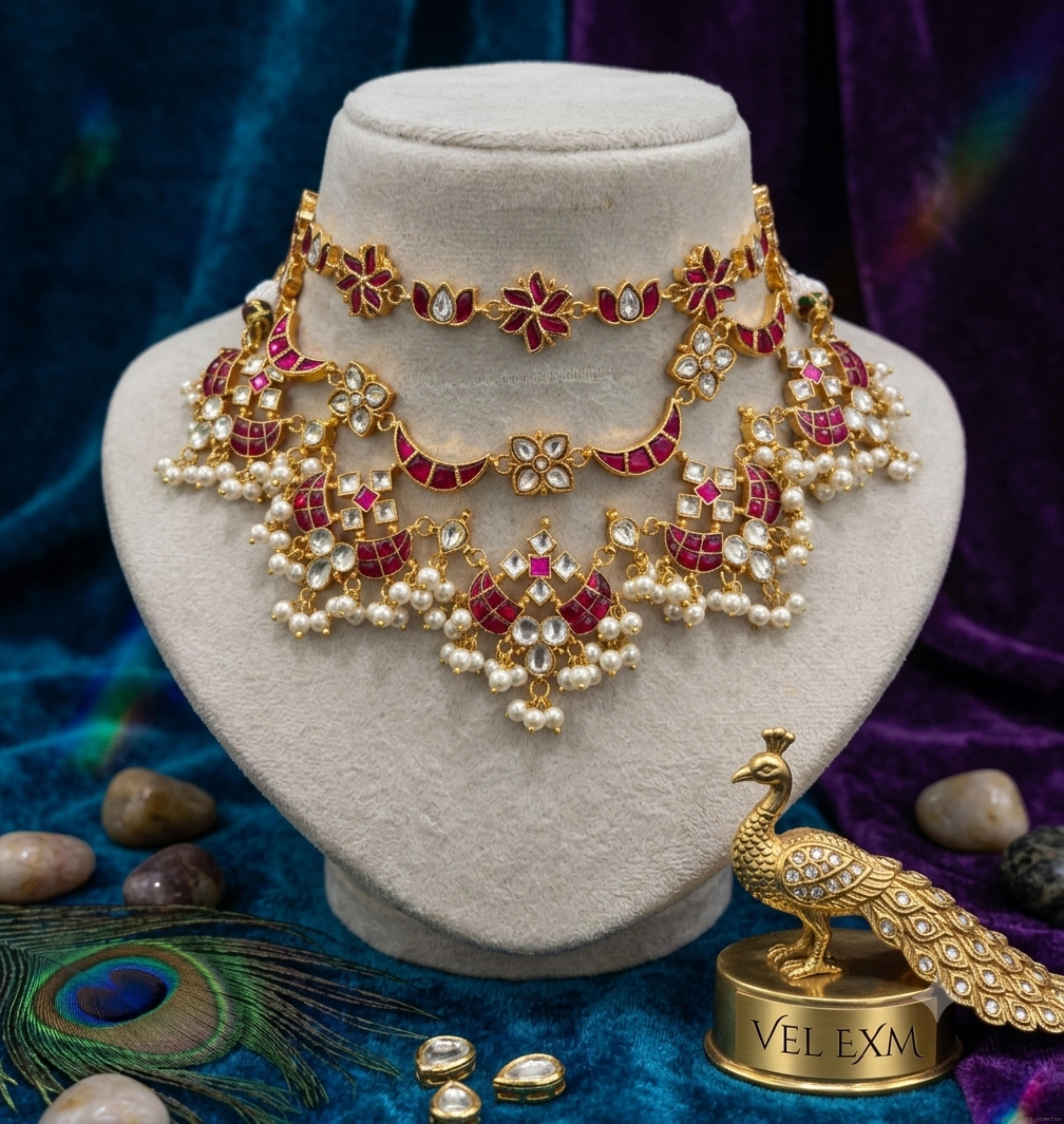 Traditional deep-red rubies