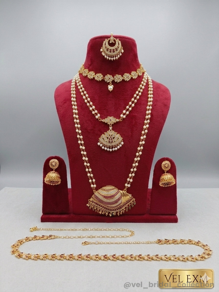 South Indian Semi-Bridal Jewellery Combo